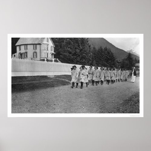 Indian Children Sitka Alaska 1922 Poster