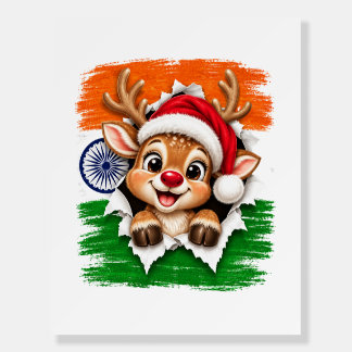 Indian Christmas Reindeer Foam Board
