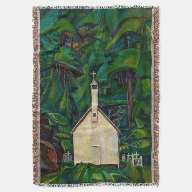 Indian Church | Emily Carr | Throw Blanket (Front Vertical)