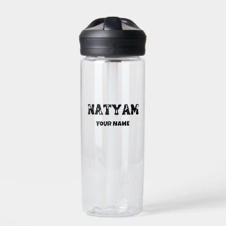 Indian classical dancers custom gift water bottle