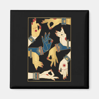 Indian Clical Dance Mudras Bharatanatyam Spiritual Magnet
