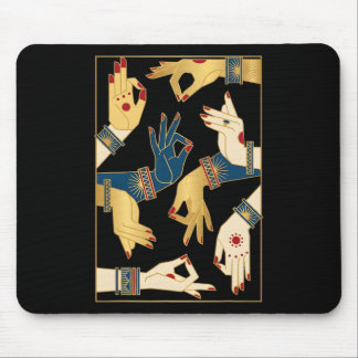 Indian Clical Dance Mudras Bharatanatyam Spiritual Mouse Pad