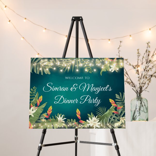 Indian Cocktail party signs as Cocktail Party Sign (In Situ (Stand))