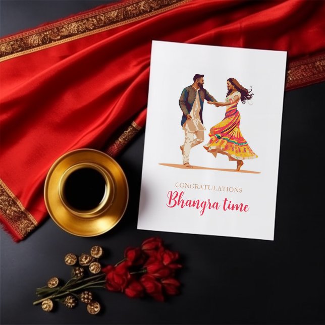 Indian Congratulations Bhangra Dancing Card (Creator Uploaded)