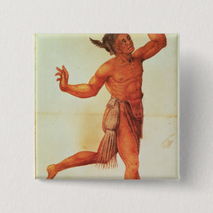 Indian Conjuror Pinback Button