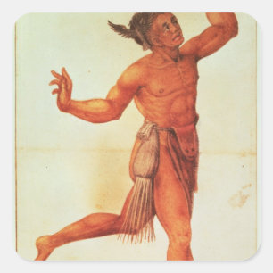 Indian Conjuror Square Sticker