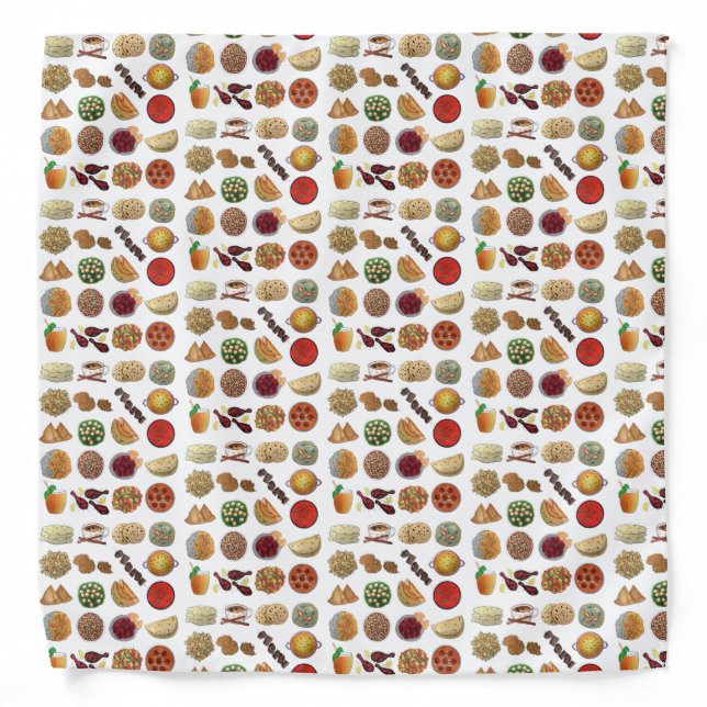 Indian Cooking Foods Dishes Cuisine of India Bandana (Front)