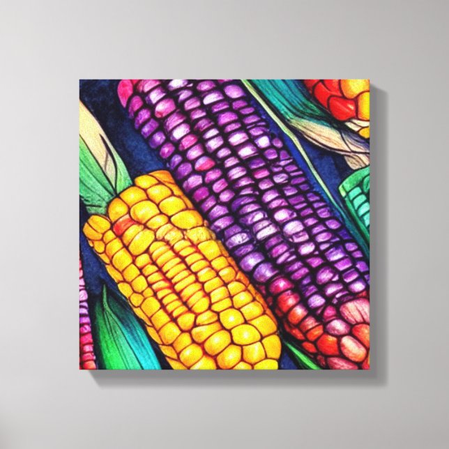 Indian Corn Canvas Print (Front)