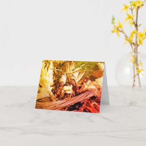 Indian Corn Nature Blank Note Card