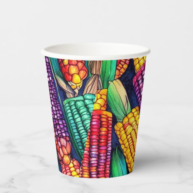 Indian Corn Paper Cups (Front)