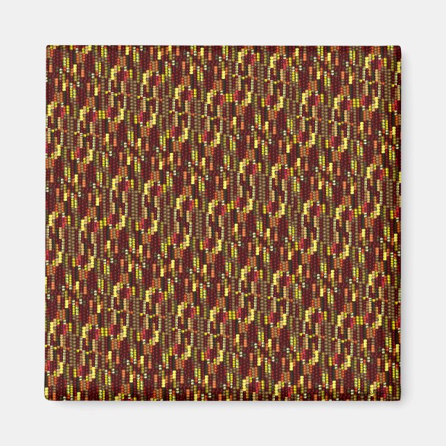Indian Corn Pattern for Autumn Magnet (Front)