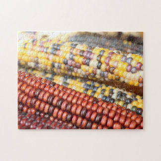 Indian Corn rustic photo Jigsaw Puzzle