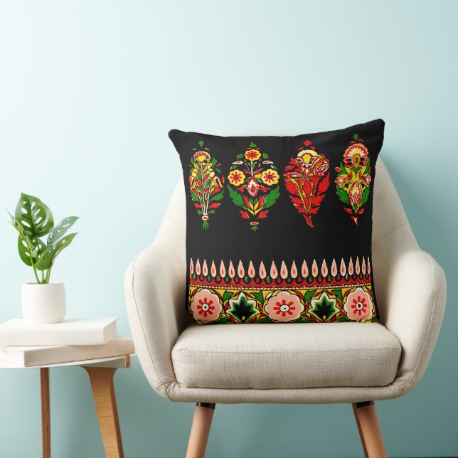 Indian Cotton Fabric  Throw Pillow (Chair)