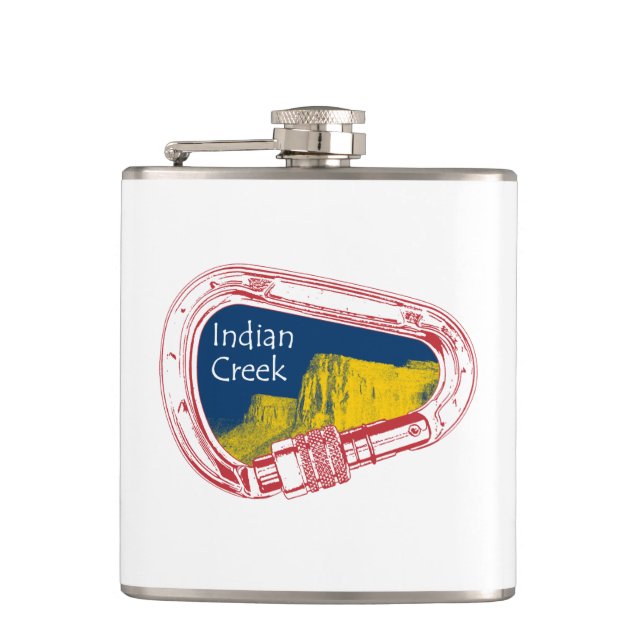 Indian Creek Climbing Carabiner Flask (Front)