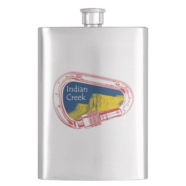 Indian Creek Climbing Carabiner Flask (Front)