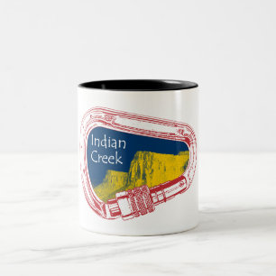 Indian Creek Climbing Carabiner Two-Tone Coffee Mug