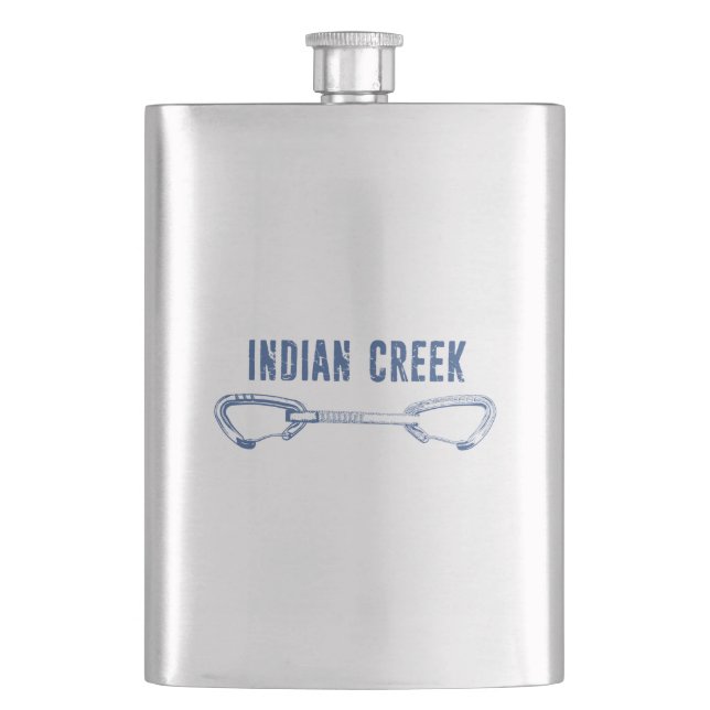 Indian Creek Climbing Quickdraw Flask (Front)