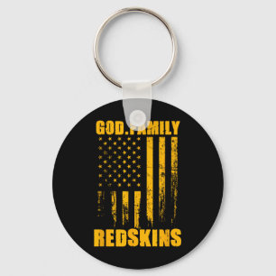 Indian Creek Redskins God. Family. Vintage Usa Fla Keychain