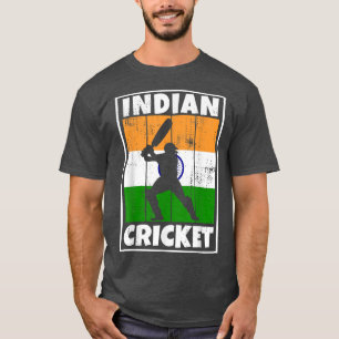 Indian Cricket Fan Flag of India Cricket  T-Shirt