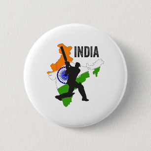 Indian Cricket Jersey India Cricket Team Lover Sup Button