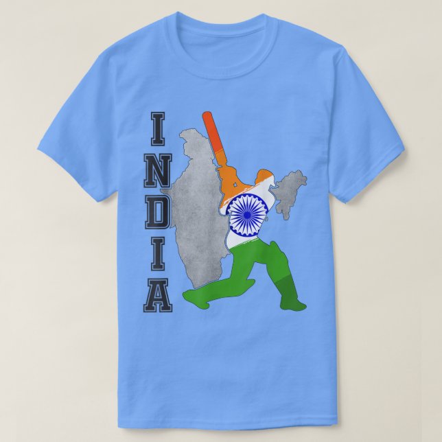 Indian Cricket Jersey India Cricket Team Lover Sup T-Shirt (Design Front)