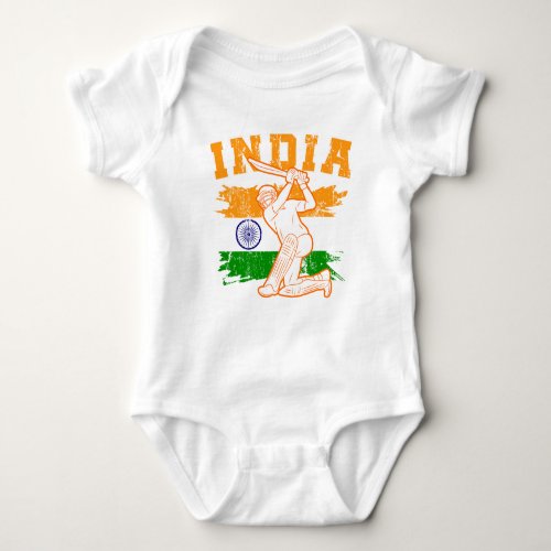 Indian Cricket Player  Baby Bodysuit