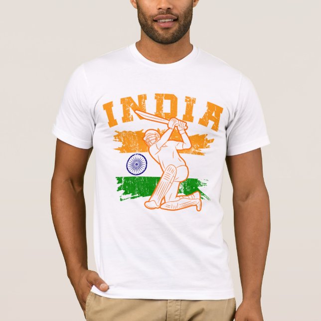 Indian Cricket Player T-Shirt (Front)