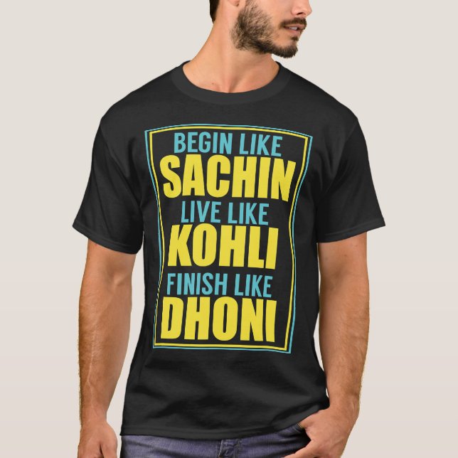 Indian Cricket Team Supporter Jersey T-Shirt (Front)