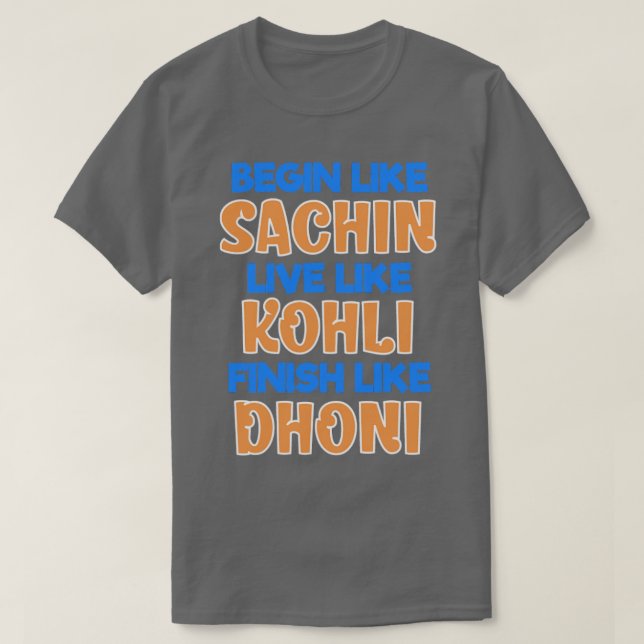 Indian Cricket Team Supporter Jersey  T-Shirt (Design Front)