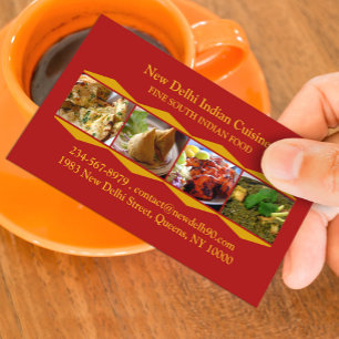 Indian Cuisine Business Card Template