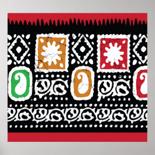 Indian Culture: Traditional Art Design Poster