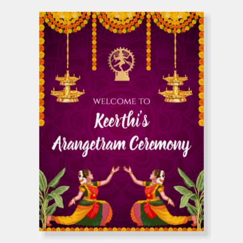 Indian Dance recital sign  Arangetram signs