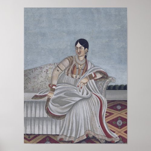 Indian Dancer in Sari Poster