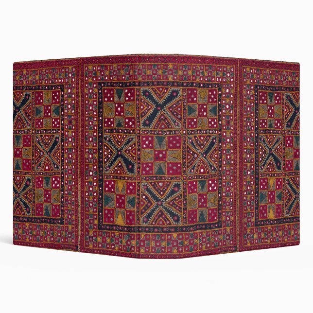 Indian Decorative Art Print 3 Ring Binder (Background)