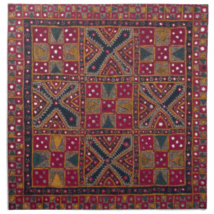 Indian Decorative Art Print Cloth Napkin