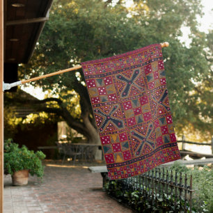 Indian Decorative Art Print House Flag