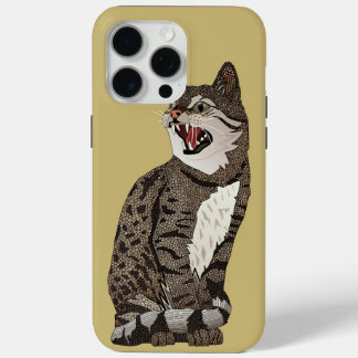 Indian desert cat pale gold iPhone 15 pro max case