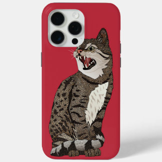 Indian desert cat scarlet red iPhone 15 pro max case