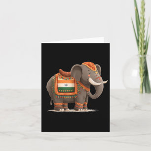 Indian Elephant Costume For Elephants And Animals Card