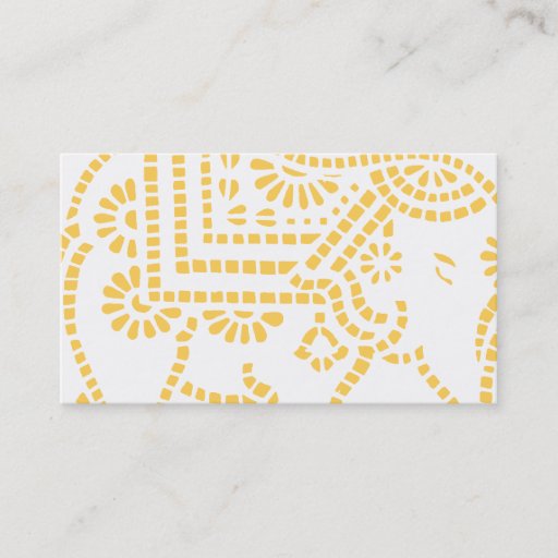Customizable Indian Elephant Design Business Card