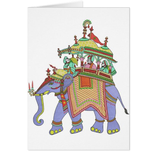 INDIAN ELEPHANT DESIGN CARDS (Front)
