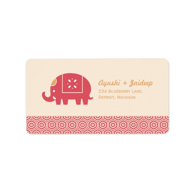 Indian Elephant Label (Front)