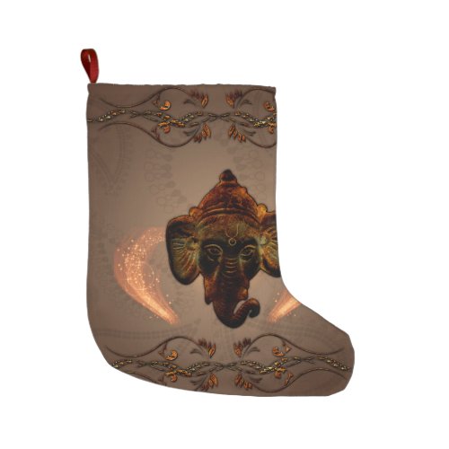 Indian elephant large christmas stocking