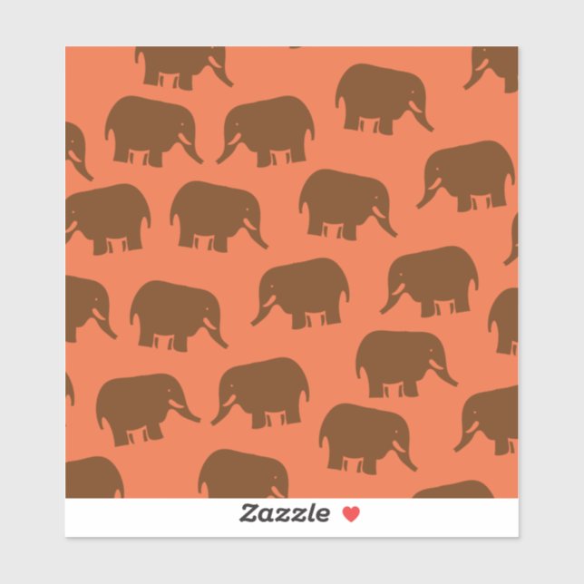Indian Elephant Pattern Sticker (Sheet)
