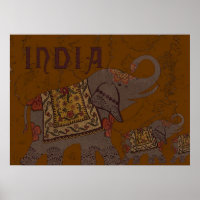 Indian Elephant Poster