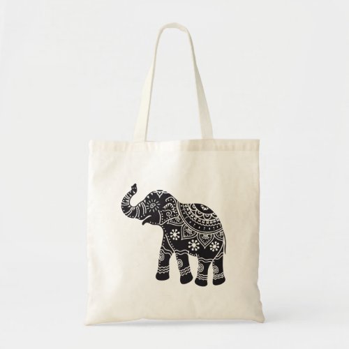 Indian elephant tote bag