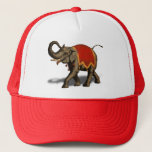 Indian Elephant w/Red Cloth Trucker Hat