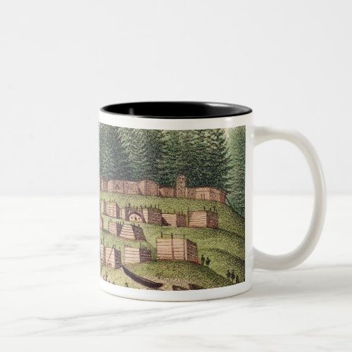 Indian Encampment on Quadra Island Two_Tone Coffee Mug