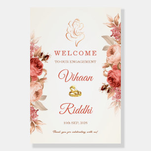 Indian Engagement Welcome Foam Board