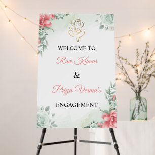 Indian Engagement Welcome foam Foam Board